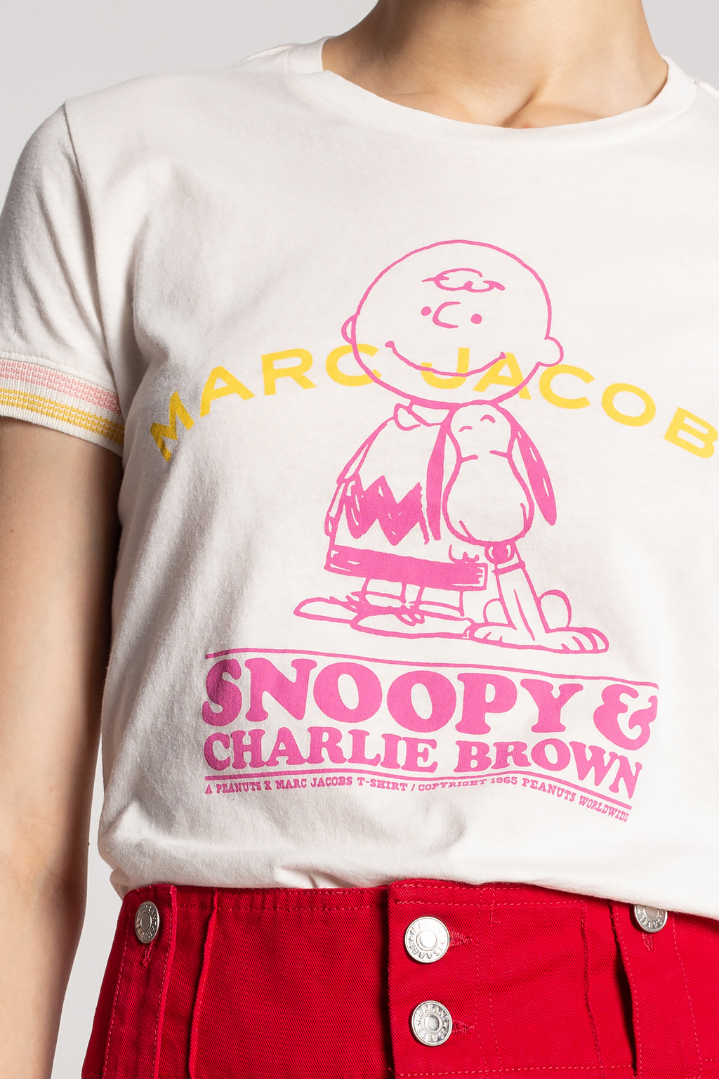 MARC JACOBS - MARC JACOBS × SNOOPY コラボTシャツ Peanuts Shirt Adult Extra Small Red Marc Jacobs Snoopy